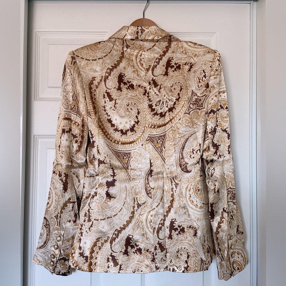 NWT $695 L'Agence Colin Paisley Double Breasted Blazer - Picture 11 of 12